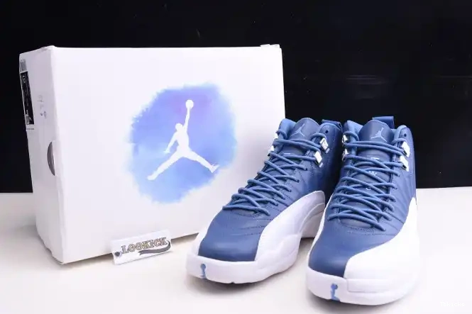 Reps TBK 12 Air Retro Blue 130690-404 Stone Jordan 0422